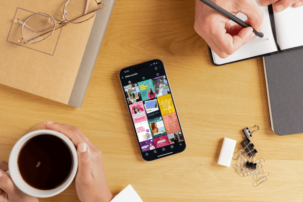 Nonprofit marketing team optimizing social media for a digital fundraising campaign.