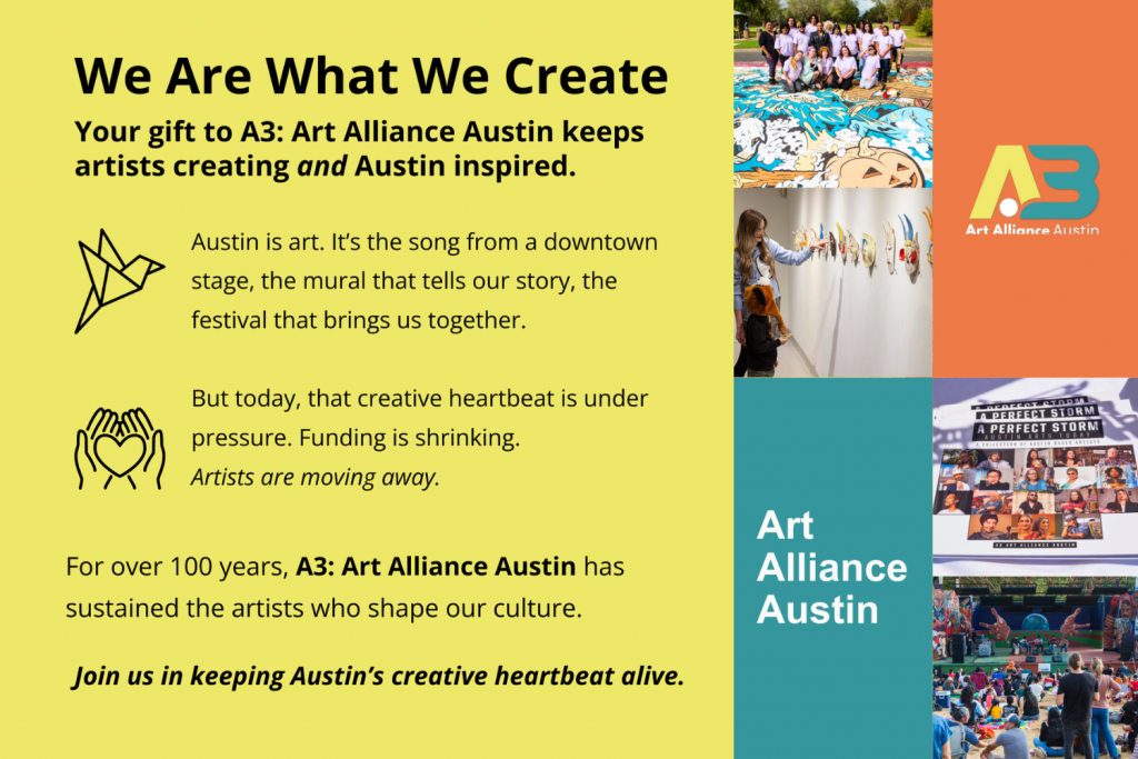 A high-contrast direct-mail postcard we designed for A3’s AHA campaign, featuring bold colors and clear typography for improved readability.